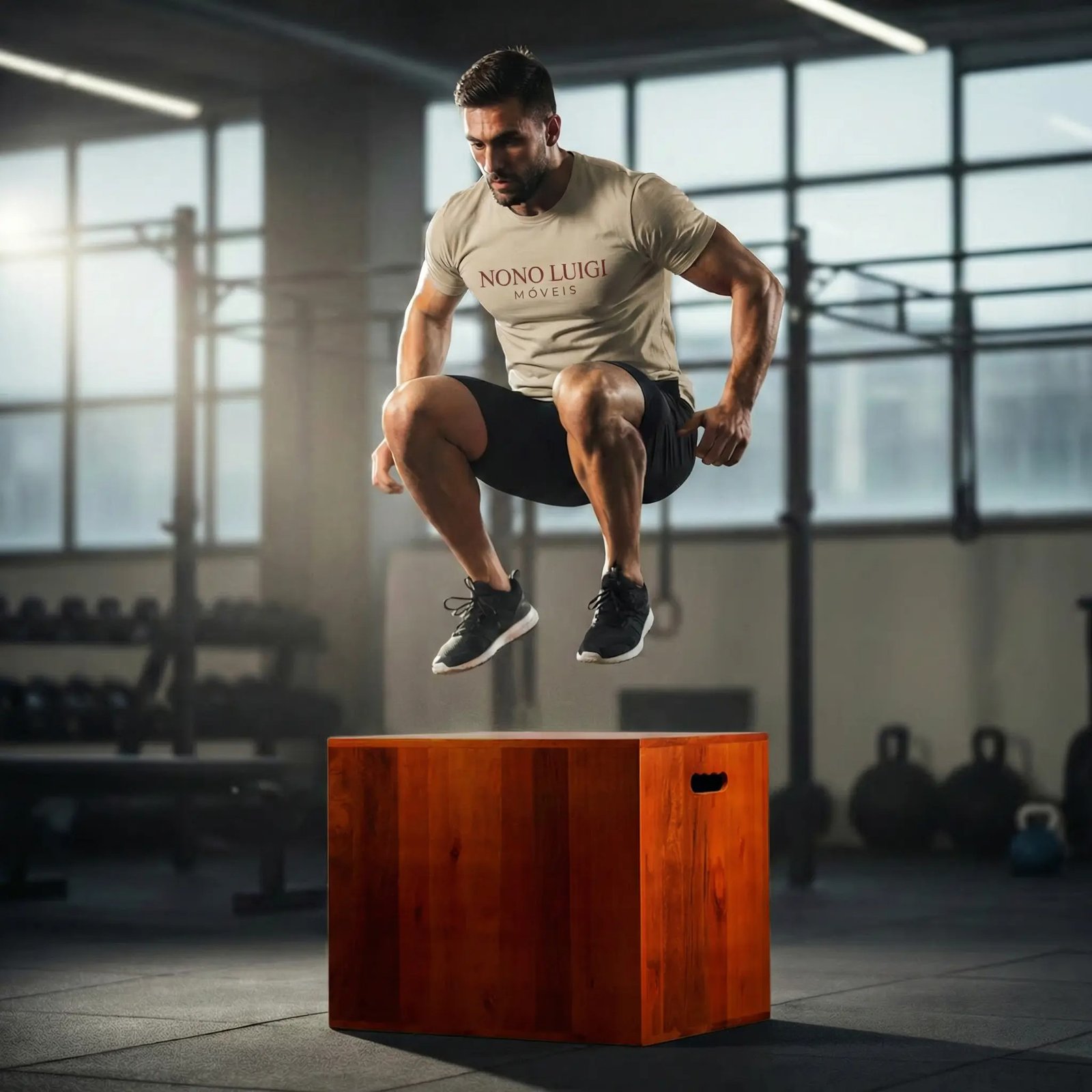 Caixote Fitness para salto c/ 40 cm de altura