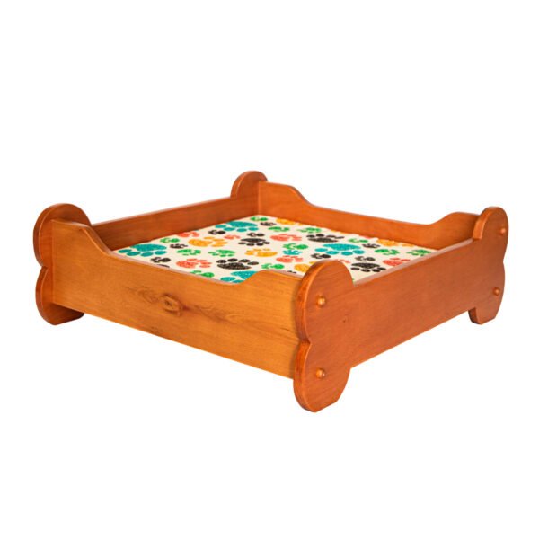 cama pet ossinhos - colchão estampa patinhas - nono luigi moveis