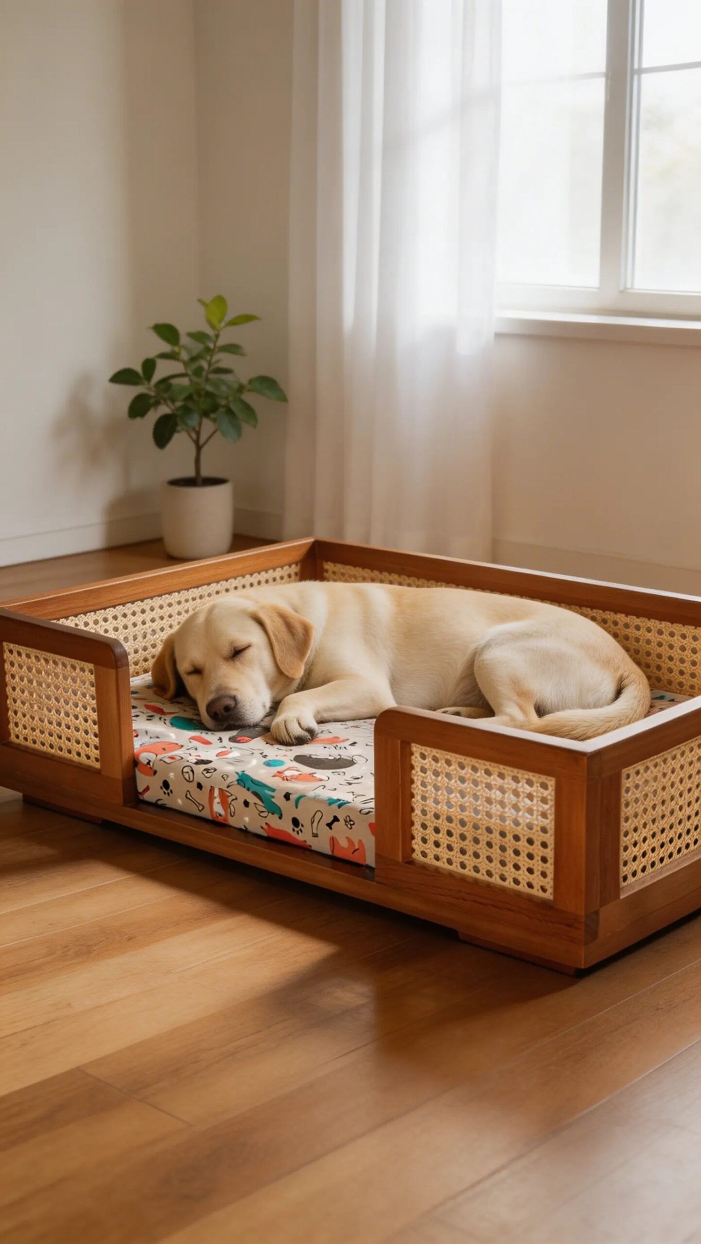 Cama Pet Luxo com telinha sextavada colchão estampa Bichinhos - Imagem 6