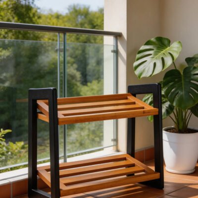 Alternative view of Sapateira Fiori Eucalipto Maciço tamanho Grande