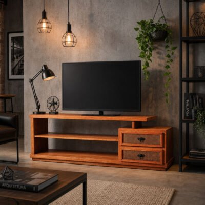 Rack Livorno: O Encontro entre a Madeira Maciça e o Charme do Rattan Imagine um móvel que une a robustez da madeira maciça à leveza e sofisticação do rattan. O Rack Livorno foi desenhado para ser o protagonista da sua sala de estar, combinando perfeitamente o design contemporâneo com o aconchego do estilo rústico-chique.